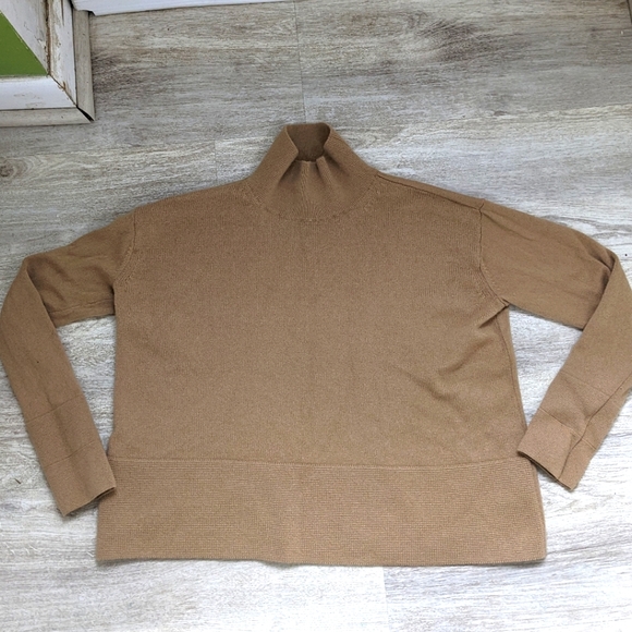Everlane Cashmere Boxy Turtleneck Sweater Small - Picture 2 of 5